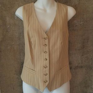 Lauren by Ralph Lauren Pinstripe Vest